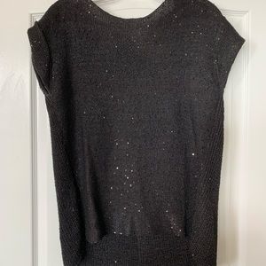 Zara short sleeve sweater with hint of sparkle